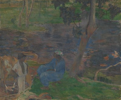 Sulle rive del fiume a Martinica da Paul Gauguin